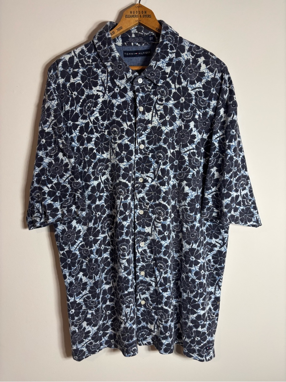 Vintage Tommy Hilfiger Short Sleeve Button Up Shirt Floral XXL